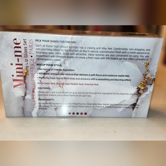 NIB-5PC Mini Me Predire Shiny Lip Gloss Set - Picture 4 of 7